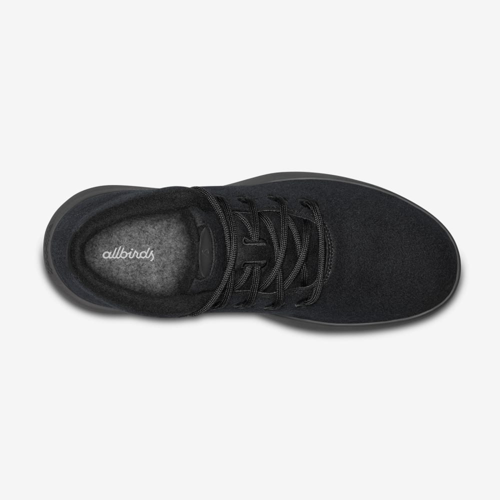 Allbirds Wool Runnerup Mizzles & Reviews, Women's (True Black) Wet
