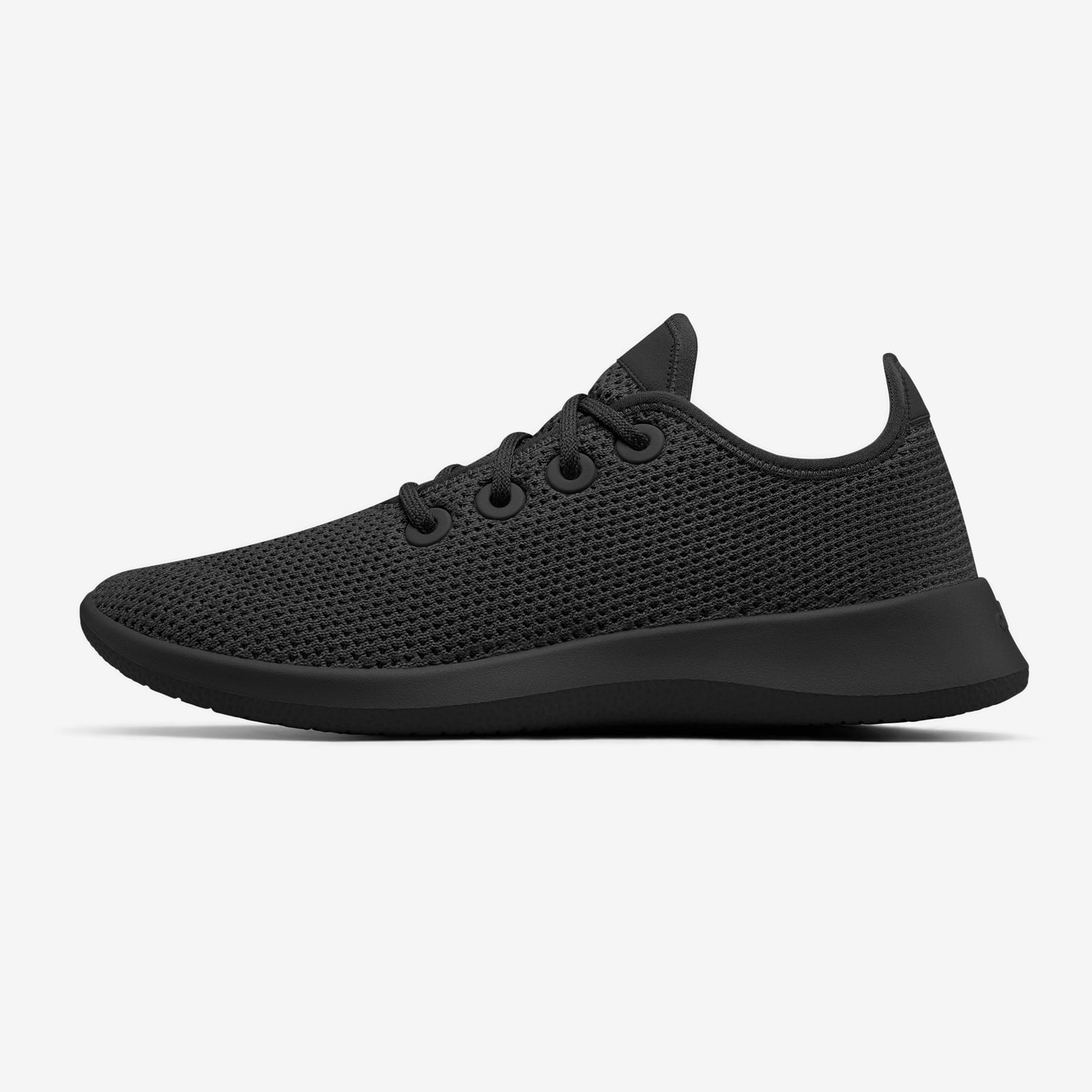 Men's Tree Runners Jet Black (Black Sole)