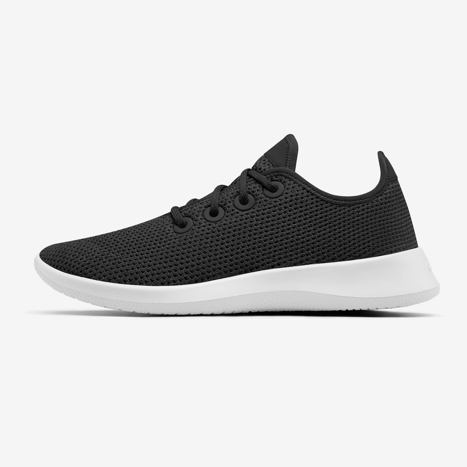 Allbirds Tree Runners & Reviews, Men's Jet Black (White Sole)