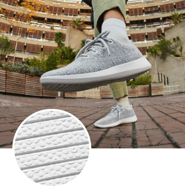 Women's Wool Runners - Natural Grey (Light Grey Sole)