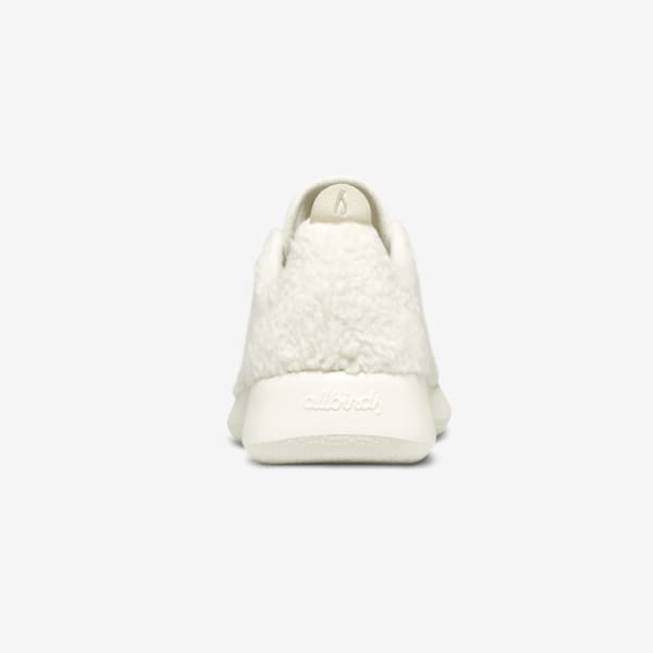 Men's Wool Runner Fluffs - Natural White (White Sole)