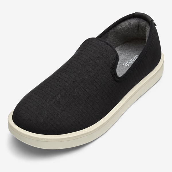 Men's Wool Lounger Woven - Natural Black (Natural White Sole)
