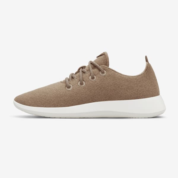 Women's Wool Runners - Hazy Beige (Natural White Sole)