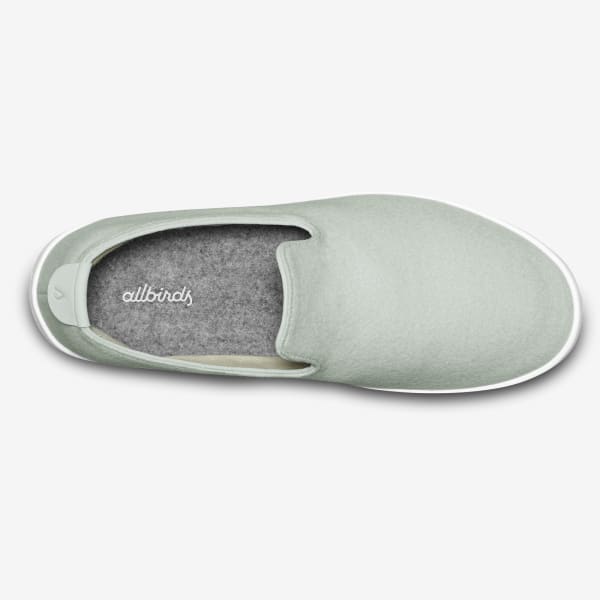 Men's Wool Loungers - Lichen (White Sole)