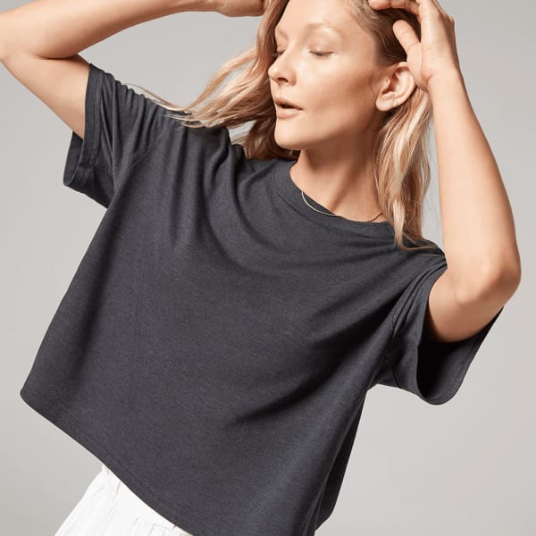 Women's Sea Tee - Relaxed Fit - Natural Grey
