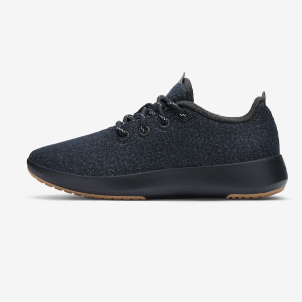 Women's Wool Runner Mizzles - Natural Black (Natural Black Sole)