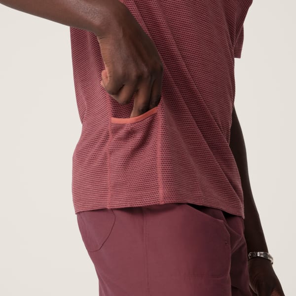 Men's Natural Run Tee - Hazy Sienna