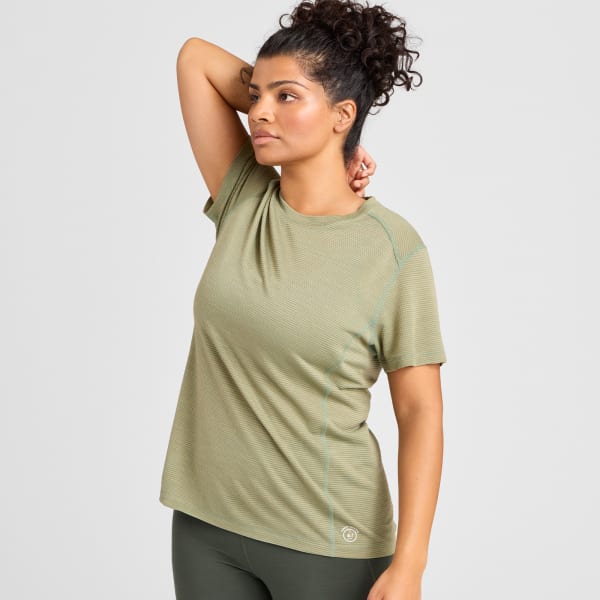 Women's Natural Run Tee - Hazy Cargo