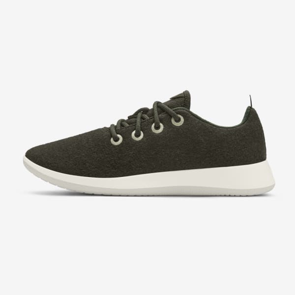 Women's Wool Runners - Dark Jungle (Natural White Sole)