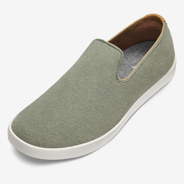 Men's Wool Loungers - Hazy Pine (Natural White Sole) - #1