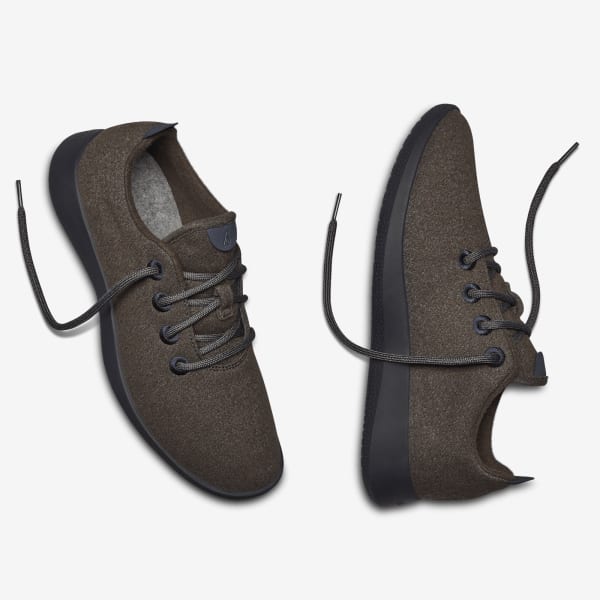 Men's Wool Runners - Cocoa (Dark Navy Sole)