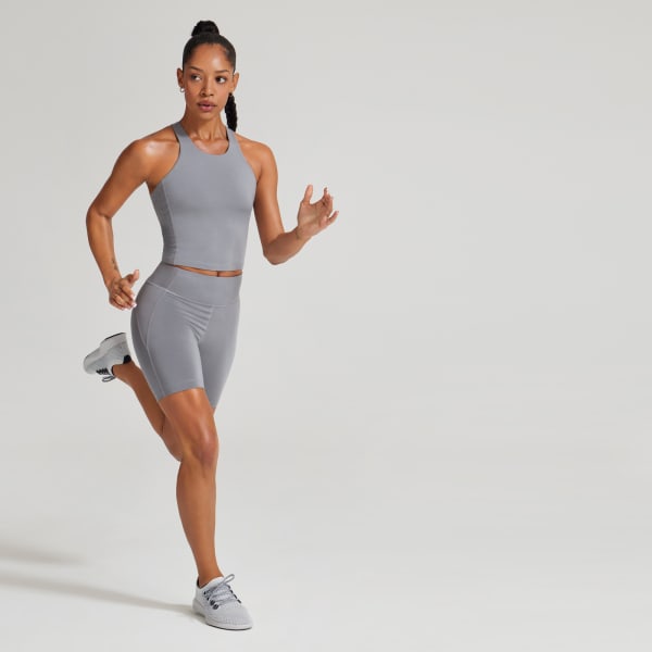 Women's Natural Run Form Tank - Medium Grey