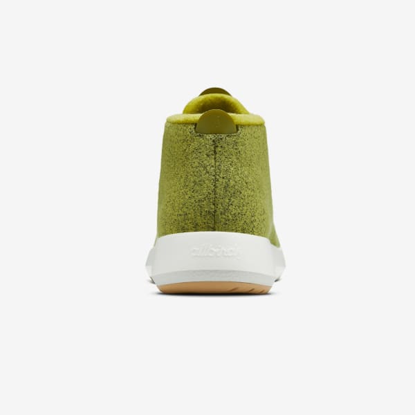 Men's Wool Runner-up Mizzles - Hazy Lime (Natural White Sole)