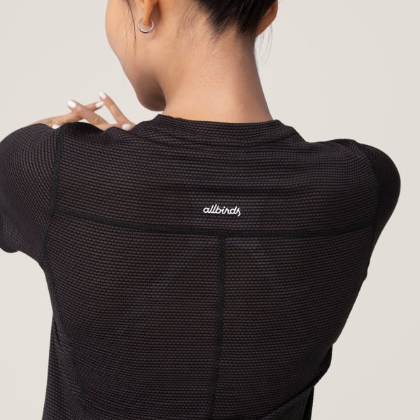 Women's Natural Run Tee - Natural Black