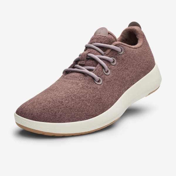 Men's Wool Runner Mizzles - Stormy Mauve (Natural White Sole) - #1