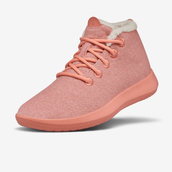 Men's Wool Runner-up Mizzle Fluffs - Calm Coral (Calm Coral Sole)