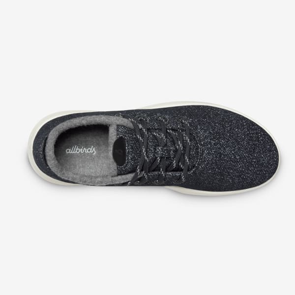 Women's Wool Runner Mizzles - Dark Grey (Natural White Sole)