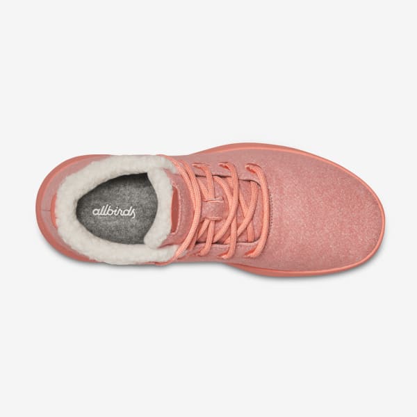 Men's Wool Runner-up Mizzle Fluffs - Calm Coral (Calm Coral Sole)