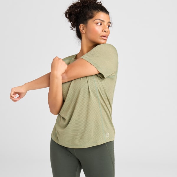 Women's Natural Run Tee - Hazy Cargo