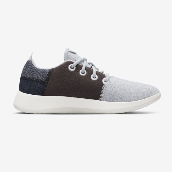 Men's Wool Runners - Grey Scale (Natural White Sole)