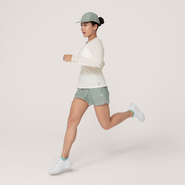 Women's Natural Run Long Sleeve Tee - Natural White