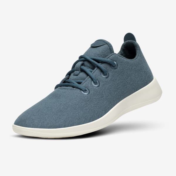 Men's Wool Runners - Calm Teal (Natural White Sole)