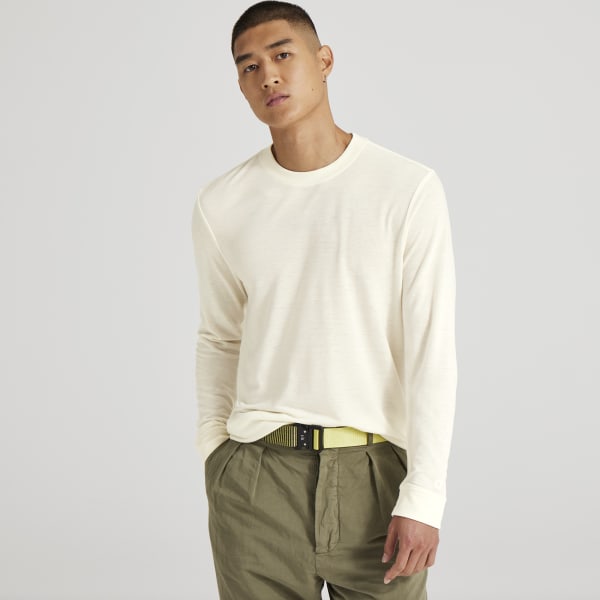 Men's Long Sleeve Sea Tee - Blizzard