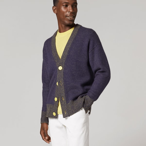 Men's Wool Cardi - Nebula