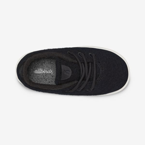 Smallbirds Wool Runners - Little Kids - Natural Black (Blizzard Sole)