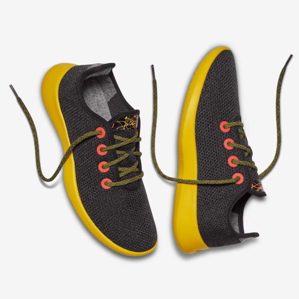 Men's Tree Runners - Heathered Black (Sunny Gold Sole)