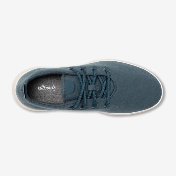 Women's Wool Runners - Calm Teal (Natural White Sole)