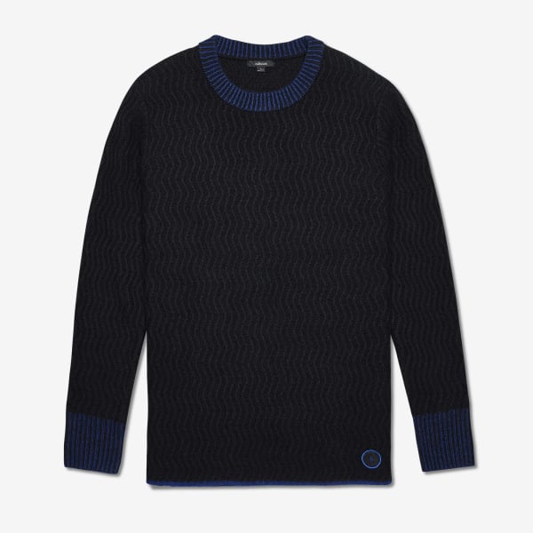 Men's Wool Jumper - Natural Black