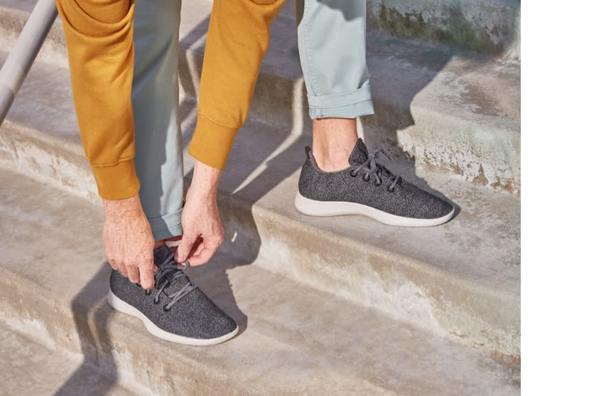 Men's Wool Runners - Hazy Beige (Natural White Sole)