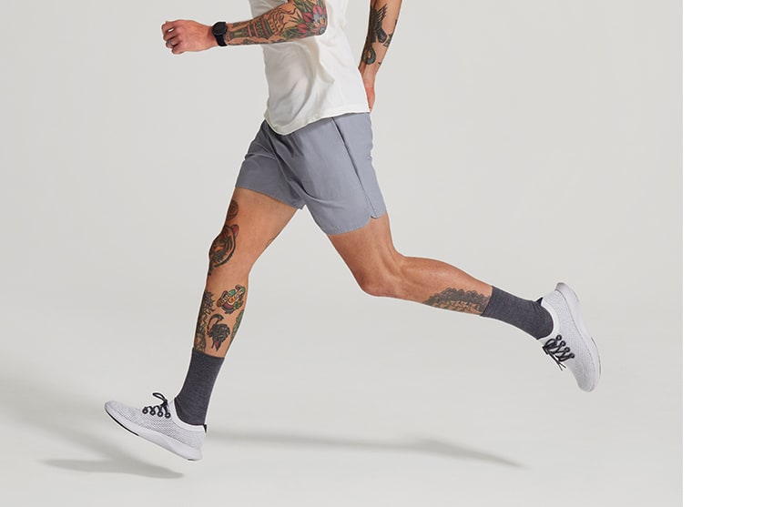 Allbirds Men's Natural Run Short - Black | Sustainable Running Clothes