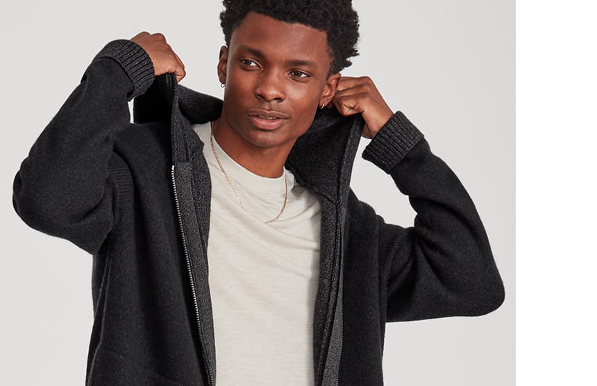 Men's on sale wool hoodie