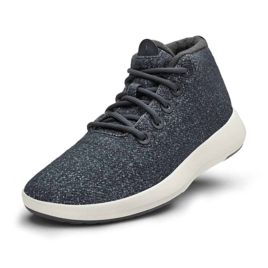 Men's Wool Runner-up Mizzles - Dark Grey (Natural White Sole)