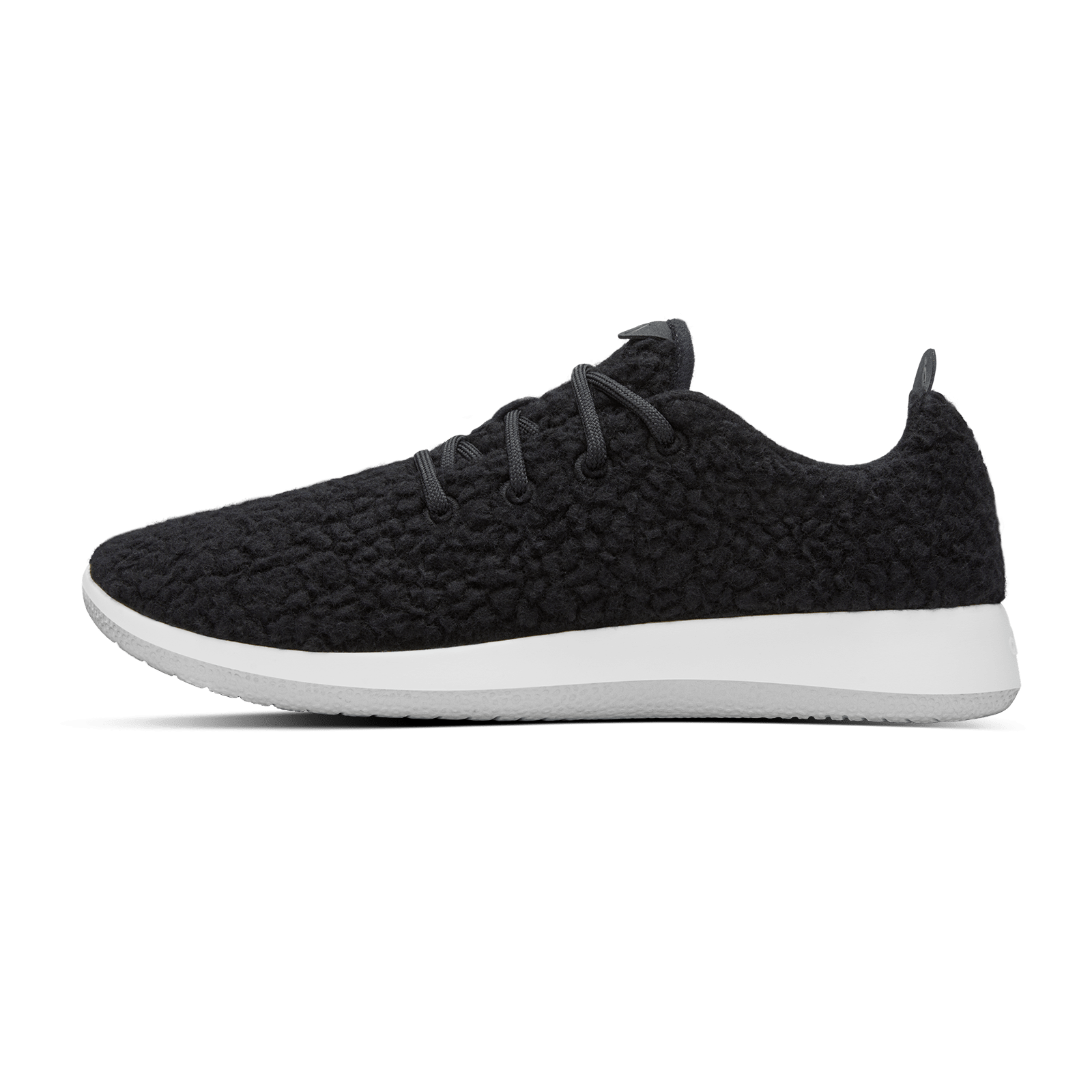 AB009BM SHOE LEFT GLOBAL MENS WOOL RUNNER FLUFF NATURAL BLACK NATURAL WHITE