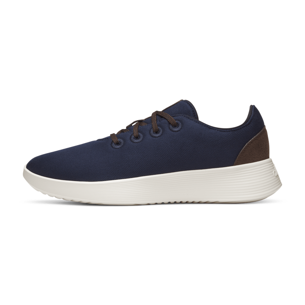allbirds オールバーズ メンズ スニーカー Men's Runner Go Luxe Men's Runner Go - Luxe - True Navy (Natural White Sole)
