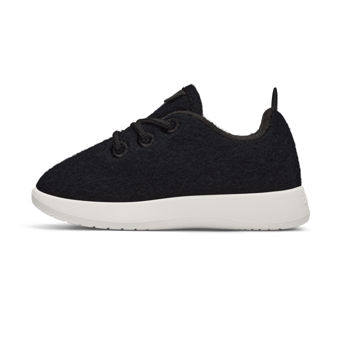AB008ET Shoe Left Global Little Kids Wool Runner Natural Black Blizzard