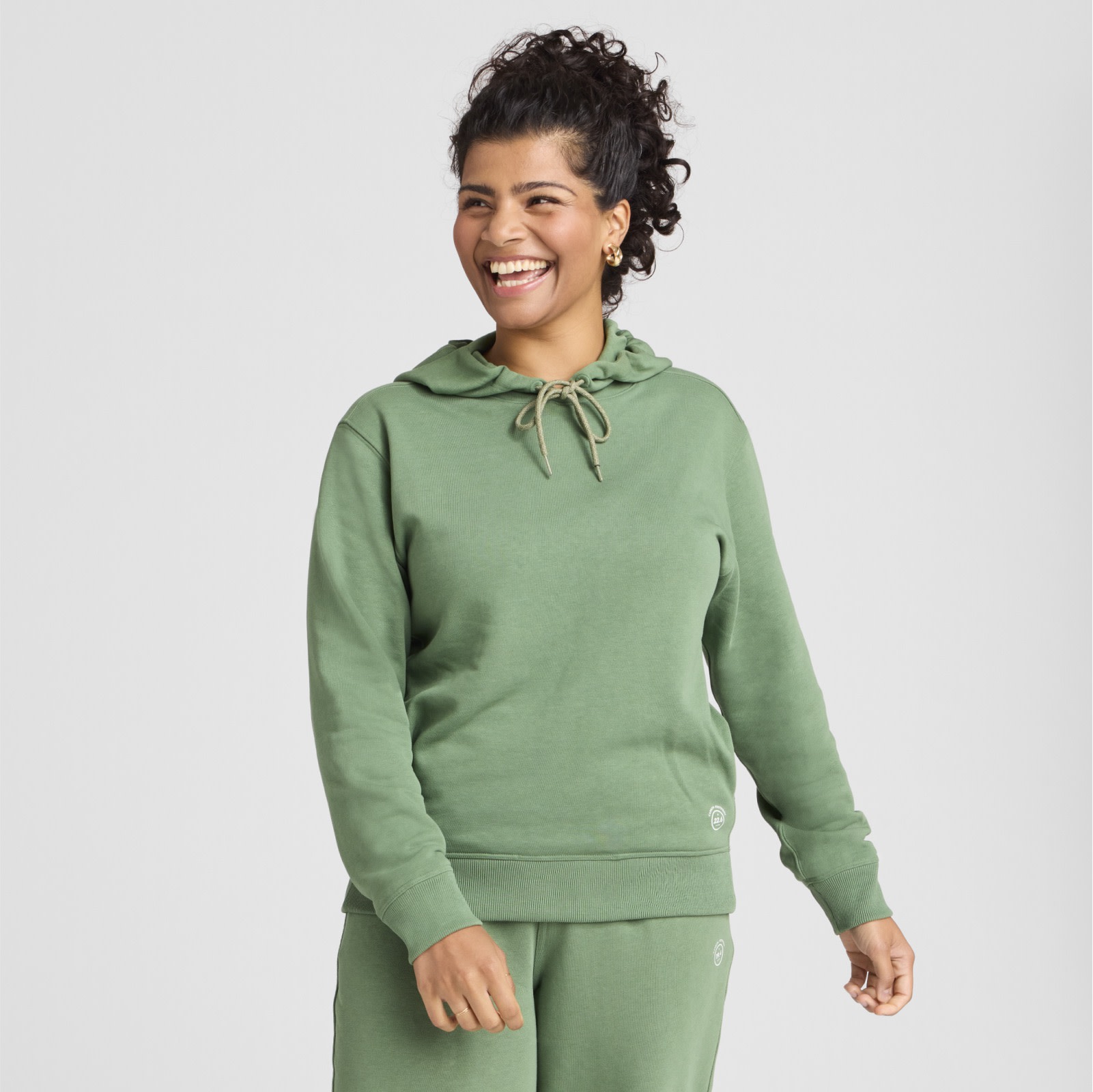 R+R Womens Hoodie-Cargo 2054