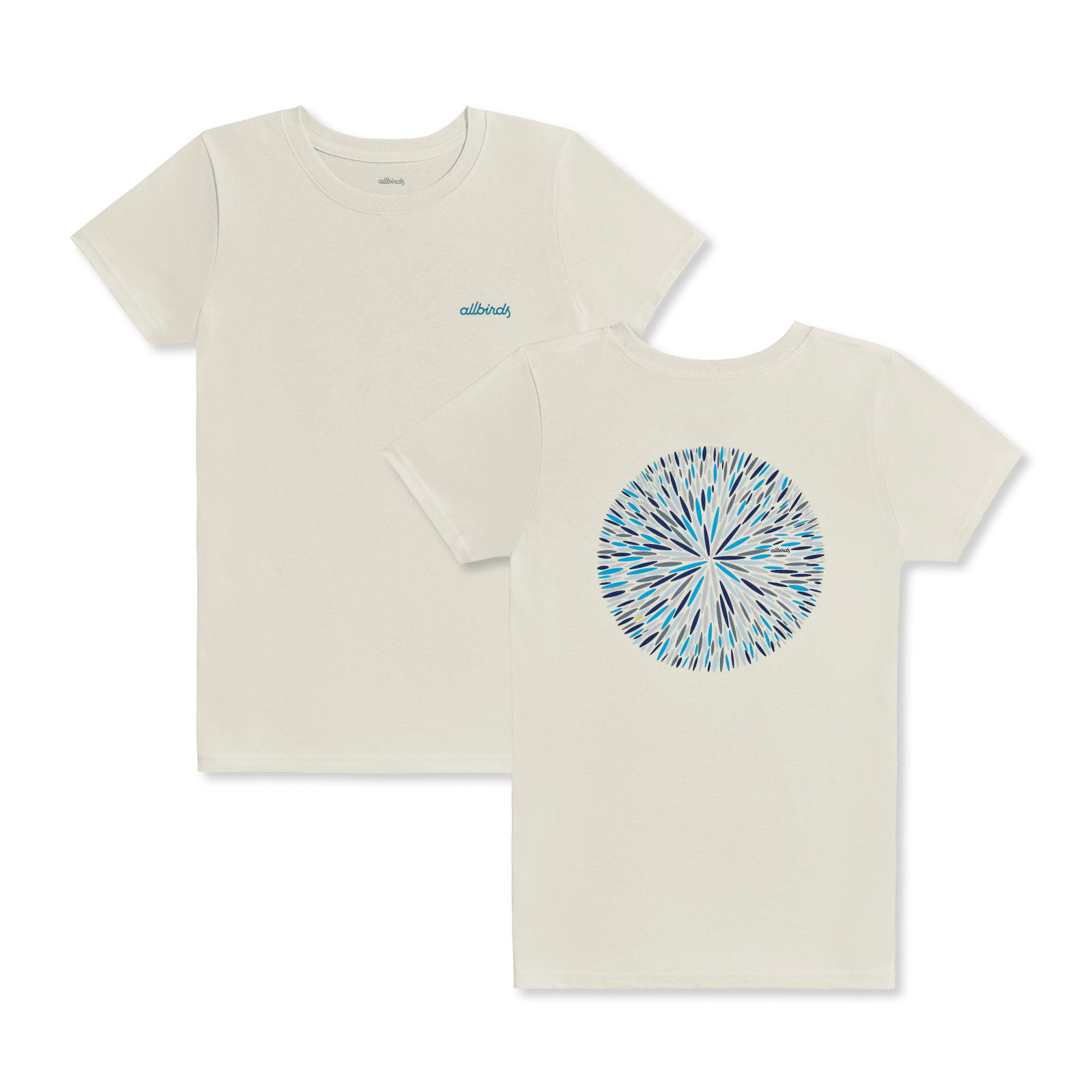 Women s Recycled Tee Sugar Burst Natural White