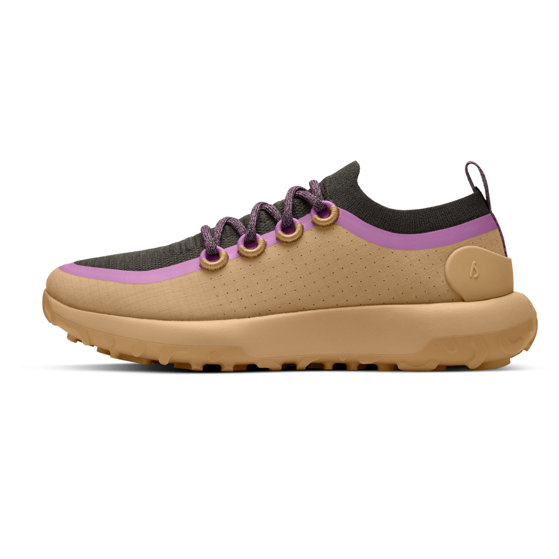 AA002OM SHOE LEFT GLOBAL MENS TRAIL RUNNER SWT HAZY BEIGE LUX PURPLE