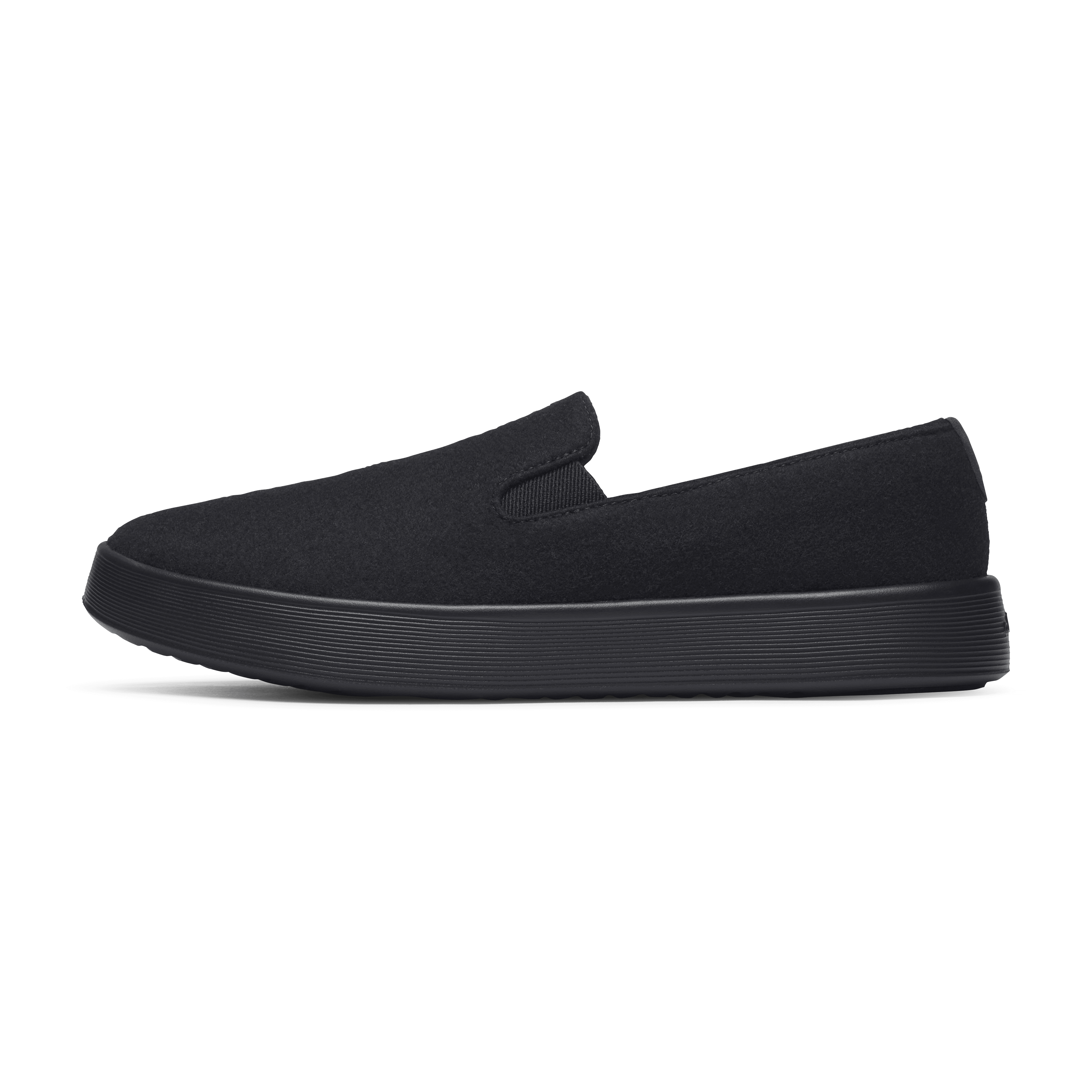A11795 25Q3 Wool Cruiser Slip On Natural Black Natural Black Sole PDP LEFT