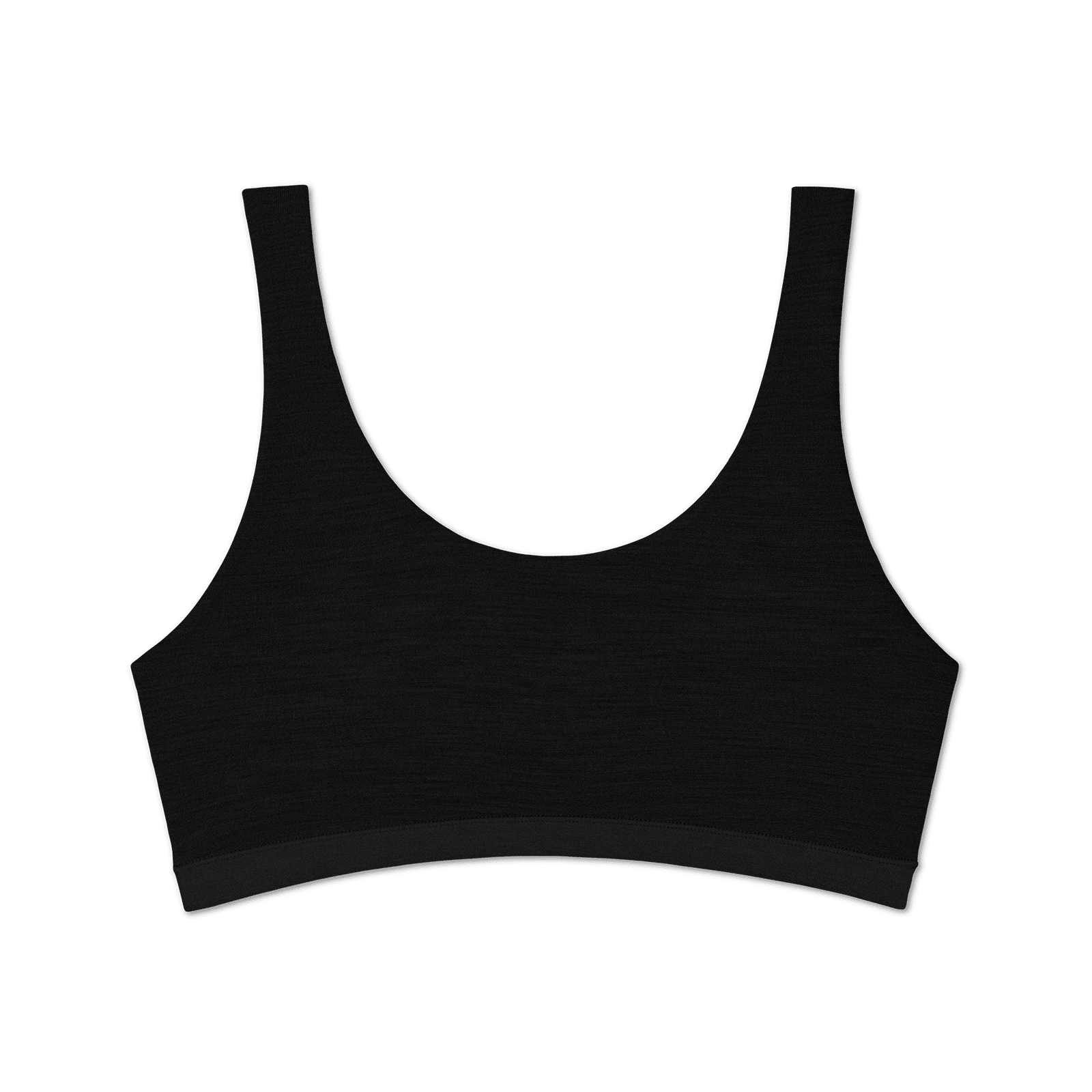 UL1WBLK1 UNDERWEAR FRONT GLOBAL BRALETTE TRUE BLACK