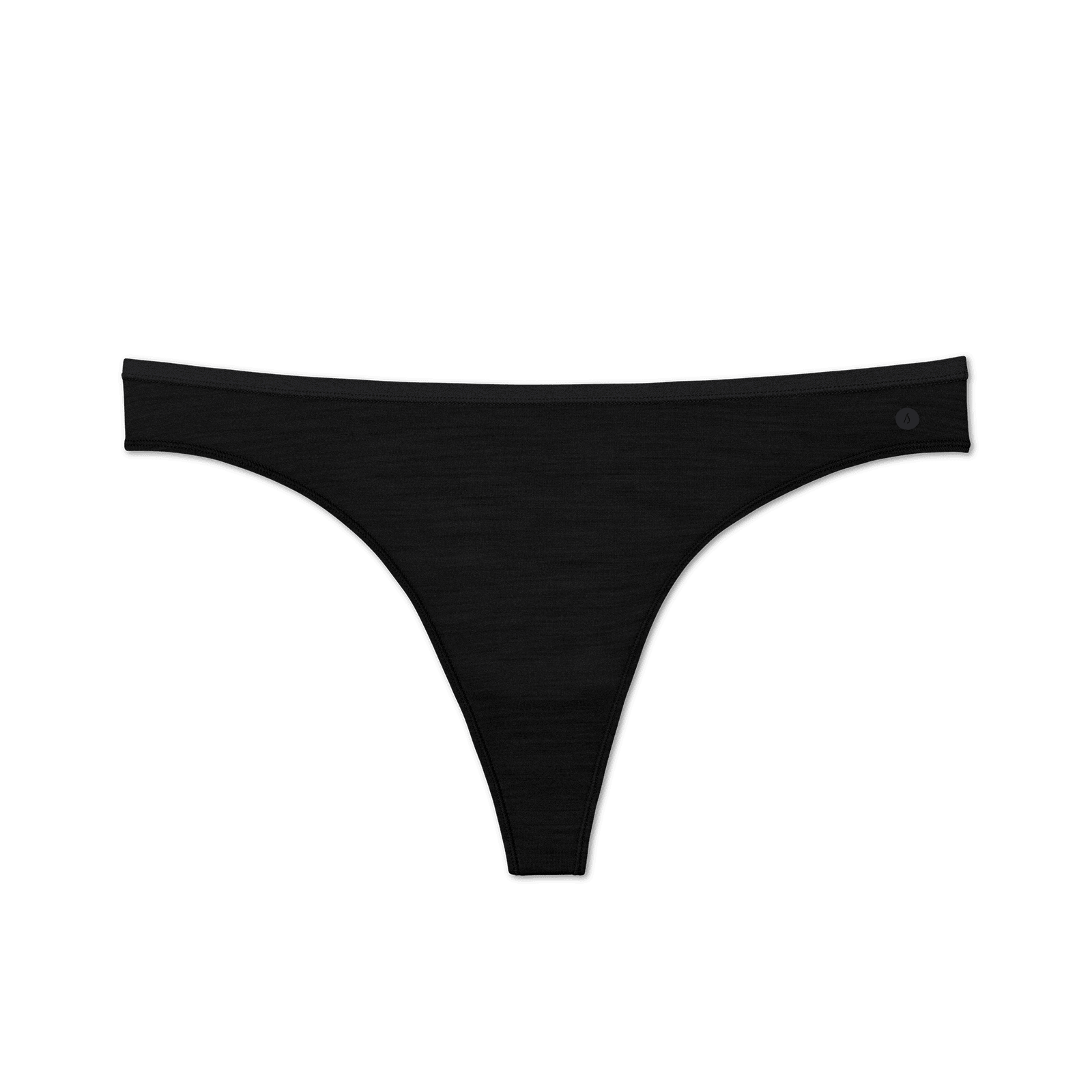 UT1WBLK1 UNDERWEAR FRONT GLOBAL THONG TRUE BLACK