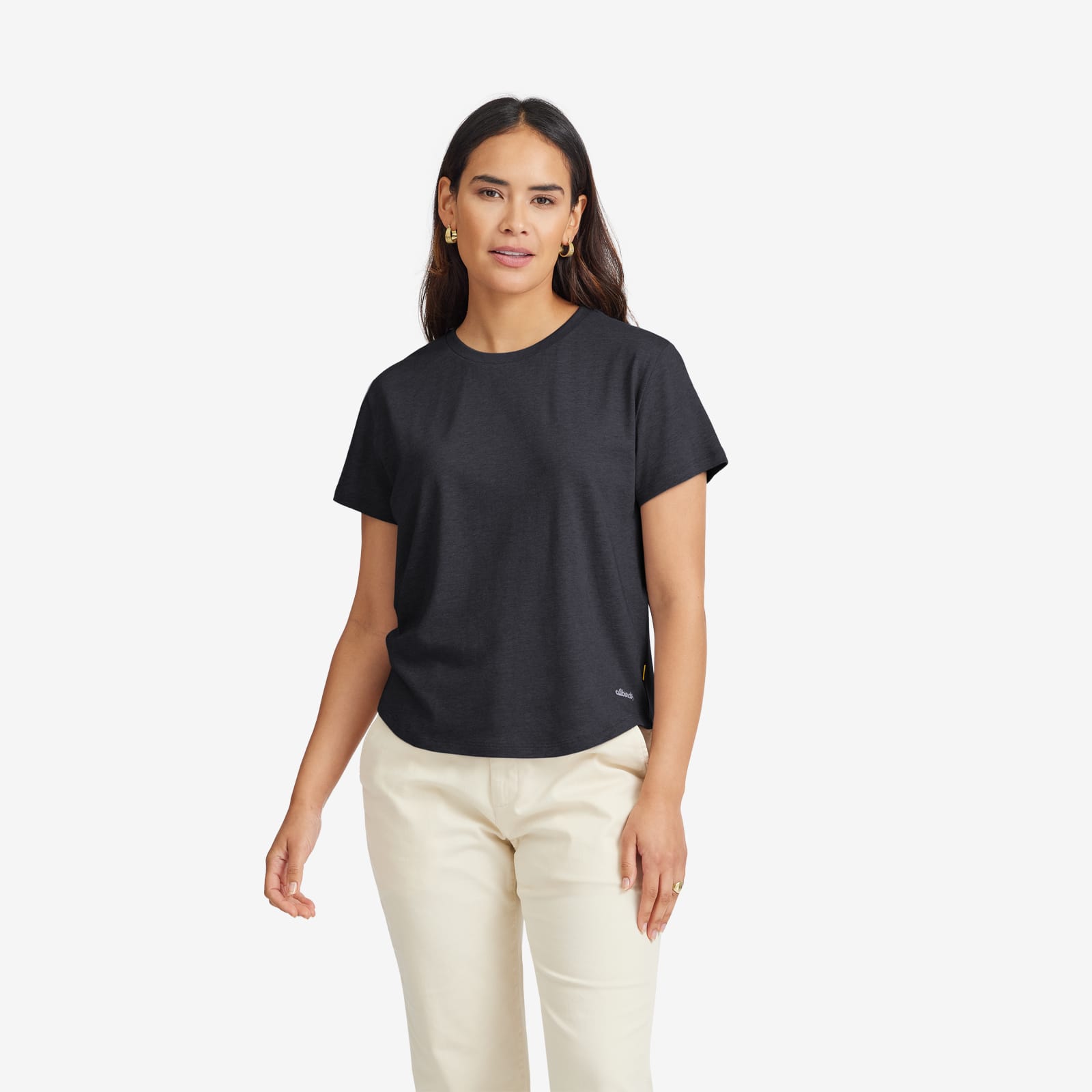 Anytime Tee Natural Black F 0028