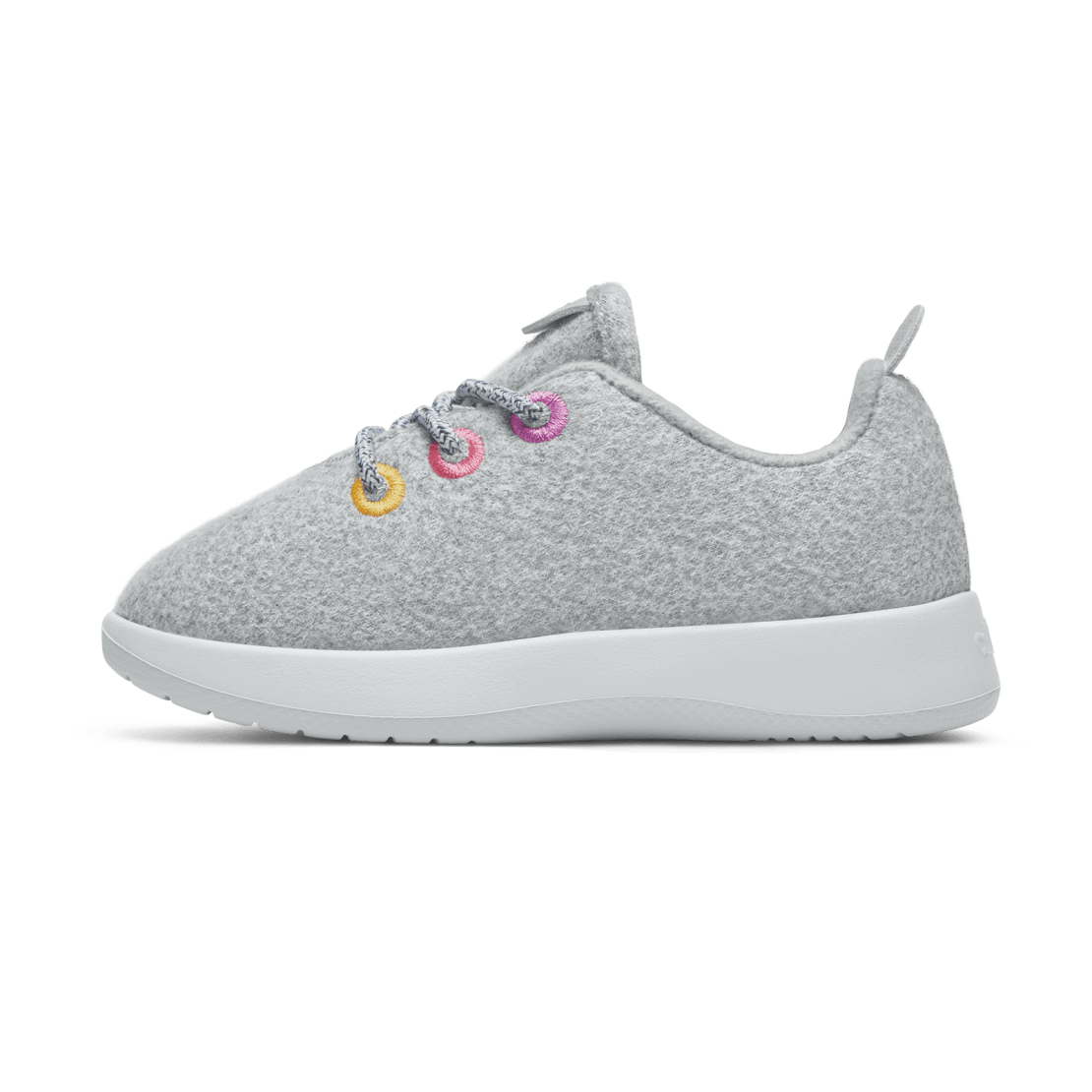 AB008HT Shoe Left Global Little Kids Wool Runner Light Grey Light Grey
