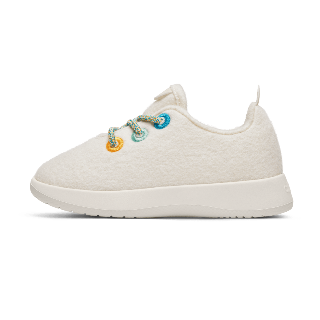 AB008FT Shoe Left Global Little Kids Wool Runner Natural White Natural White