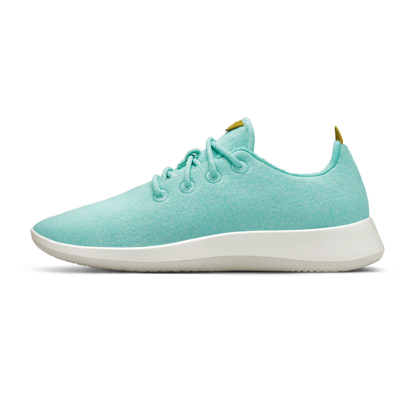 AB009EM SHOE LEFT GLOBAL MENS WOOL RUNNER BUOYANT MINT BLIZZARD