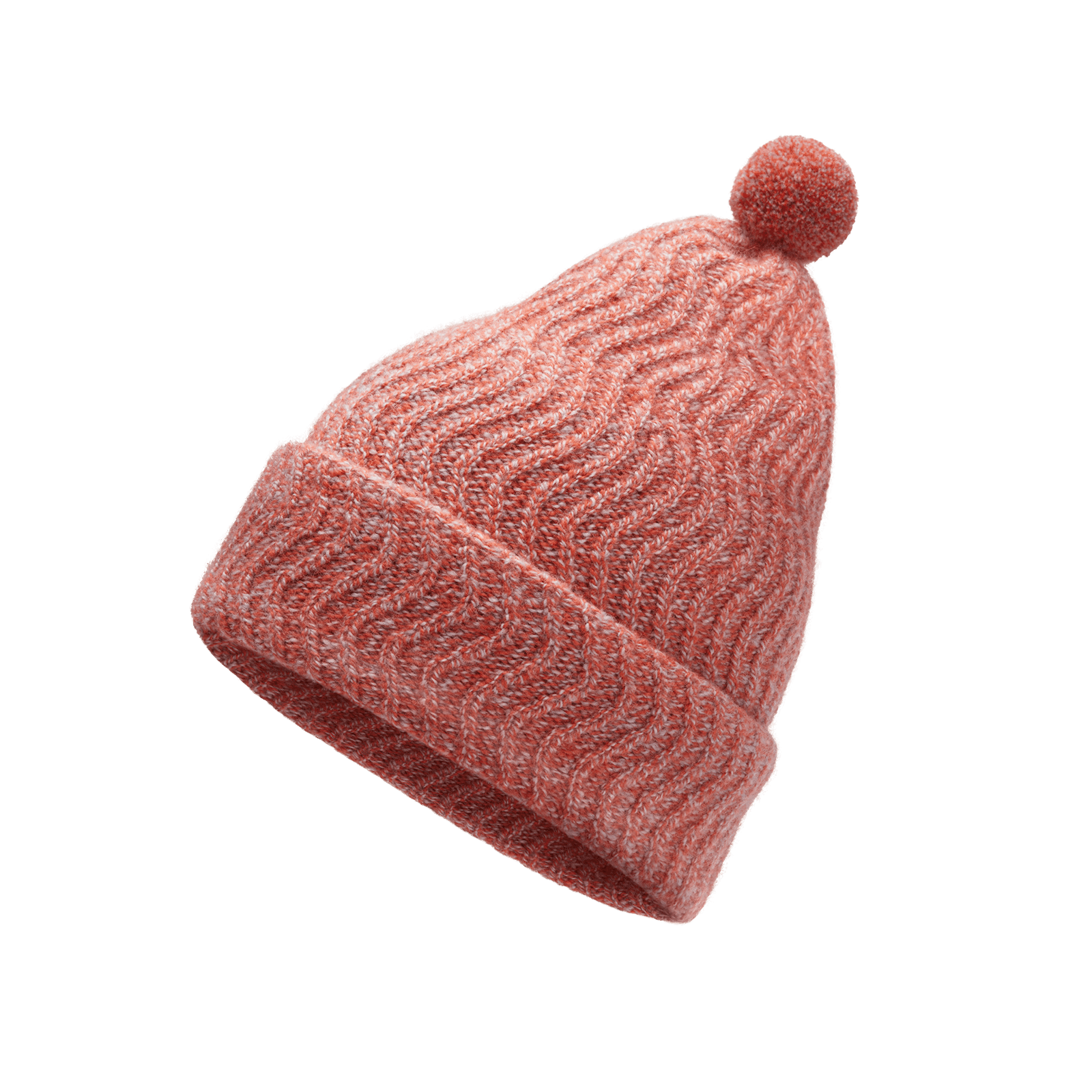 AF000QT BASICS FRONT GLOBAL SMALLBIRDS POM BEANIE MAPLE